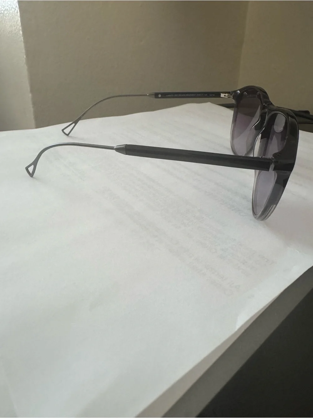 Cole Haan Men's Black Gray Frames with Purple Lenses Sunglasses.